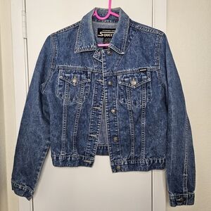 Squeeze Stephen Hardy Vintage Blue Jean Jacket Denim Size M